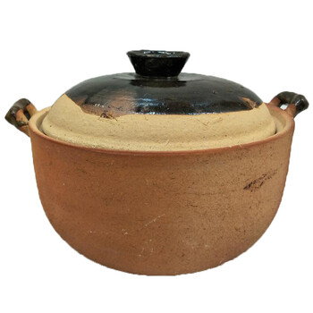传统粗陶火锅土砂锅明火陶土炖煲瓦锅煲汤锅打边炉用土锅泥锅 4号土锅
