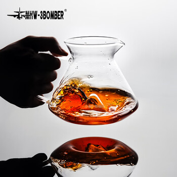 MHW-3BOMBER 轰炸机咖啡手冲咖啡壶 滴漏式咖啡器具 山丘玻璃分享壶600ml