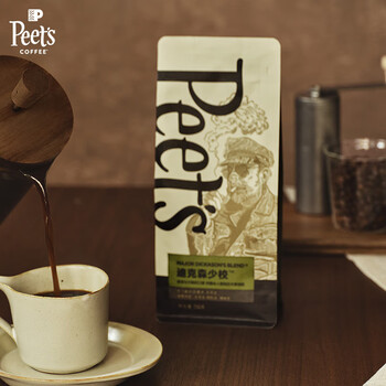 皮爷咖啡皮爷peets 迪克森少校咖啡豆新鲜烘焙重烘黑咖啡250g-【新包装】