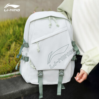 李宁双肩包书包男初中大学生大容量篮球运动登山背包徒步旅行背包