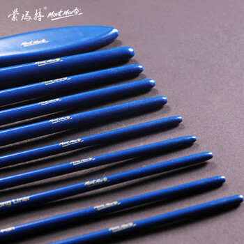 蒙玛特(Mont Marte)水粉笔10支装 水粉颜料画笔美术画画笔勾线笔儿童学生绘画笔涂鸦排笔笔刷套装BMHS0037 速写 马克笔绘画