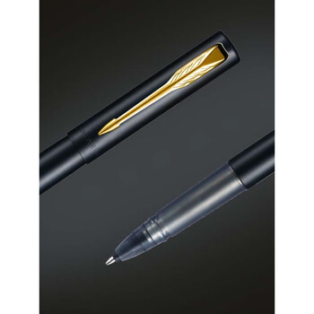 派克（PARKER）签字笔 商务办公送礼 威雅XL幻夜黑金夹宝珠笔