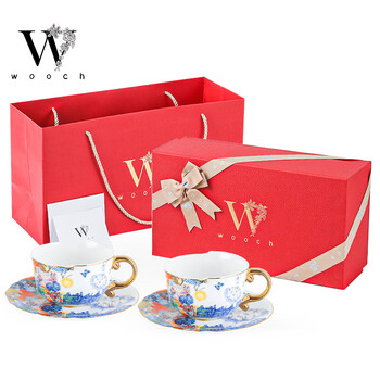 物取（WOOCH）浪漫时光咖啡杯碟礼盒装高颜值情侣对杯乔迁新婚礼物送新人套装