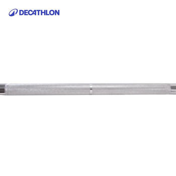 迪卡侬杠铃杆健身举重高强度实心卧推杆DOMYOSBAR2米EQ银色-1746756