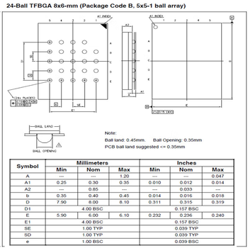 正鑫远 BGA24转DIP16烧录座,SF-BGA24-B55A,B64A引脚阵列4*6