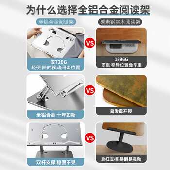 南国书香阅读支架阅读架多功能儿童读书平板支架看书架可升降书夹固定书本看书支架神器绘本阅读书支架桌面