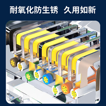 互宽 工业网线拖链伺服EtherCAT通讯PLC总线高柔性机器人带双屏蔽线 七类8芯【直头-直头】双屏蔽 0.3米