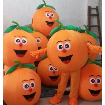 西红柿卡通人偶服装玉米红萝卜行走人偶衣服辣椒卡通服装 大头橙子