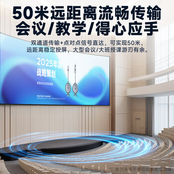 绿巨能（llano）HDMI无线投屏器USB/Type C二合一高清会议同屏器手机平板笔记本电脑电视投影仪 点对点50米传输器