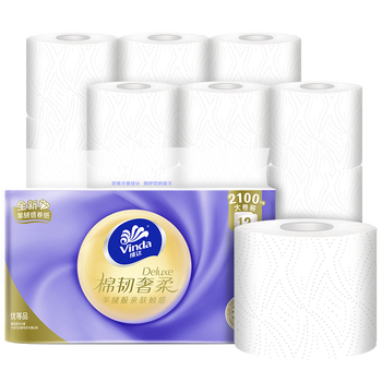 维达（Vinda）【大米+卷纸】【热销榜】五常稻花香大米5KG+V4666卷纸12卷*2提