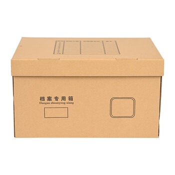 泰档档案箱档案专用箱会计凭证收纳箱办公纸箱 大号档案箱45*34.5*25cm 【10个】 4534525-10