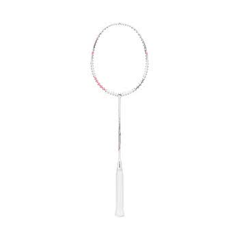 李宁（LI-NING）羽毛球拍雷霆小钢炮全碳素进攻型超轻高磅单拍白色4U 已穿线