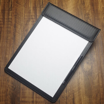 启的（QIDI） 会议夹板书写板夹办公室a4会议垫板磁性便签夹板台垫 会议夹黑色垫板 QIDI-A2垫板(黑席纹)