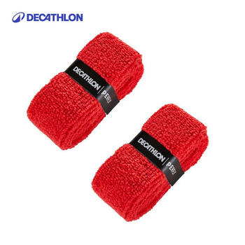 迪卡侬羽毛球手胶毛巾手胶龙骨手胶球拍绑带-毛巾手胶红色4905979