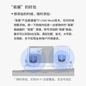 TP-LINK 普联 双千兆路由器 易展mesh分布式 AC1200无线家用穿墙 5G双频 WDR5620千兆易展版 