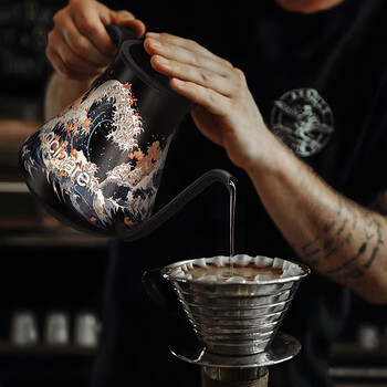 COCINARE咖啡手冲壶C壶 咖啡温控壶手冲咖啡壶 电水壶手冲咖啡机 M9艺术款 风生水起 0.9L