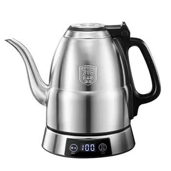 金灶（KAMJOVE）电热水壶电茶壶 E1+茶垢剂单发 不锈钢色1.2L泡茶壶 保温烧水壶 泡茶专用e1家用恒温热水壶