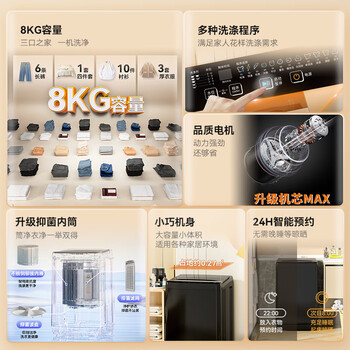 荣事达(Royalstar)洗衣机 8公斤全自动波轮家用脱水机甩干机租房洗衣机 家电RB8030J 荣事达(Royalstar)洗衣机 8公斤全自动波轮家用脱水机甩干机租房洗衣机 家电RB8030J