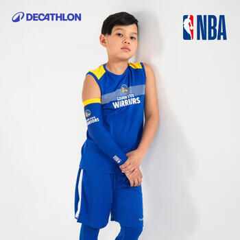 迪卡侬儿童篮球护臂E500 - NBA 布鲁克林篮网靛蓝19,5-21,5cm -4587387