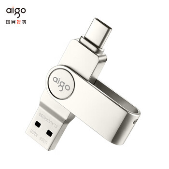 AIGO爱国者 手机U盘 256GB 新升级220MB/s USB3.2 TYPE-C双接口手机电脑高速优盘存储扩展 U356 银色 AIGO爱国者 手机U盘 256GB 新升级220MB/s USB3.2 TYPE-C双接口手机电脑高速优盘存储扩展 U356 银色
