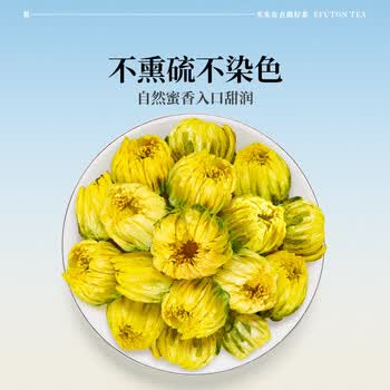 艺福堂 菊博士胎菊 花草茶 菊花下火 清热养生干80g/罐
