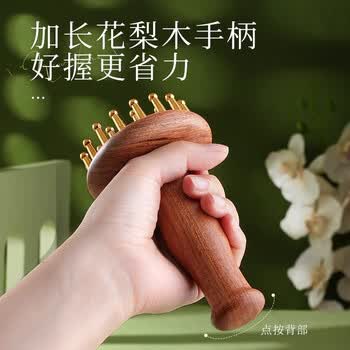 艾杰普花梨木黄铜经络刷全身通用肚子疏通按摩送女友生日礼物 艾杰普花梨木黄铜经络刷全身通用肚子疏通按摩送女友生日礼物