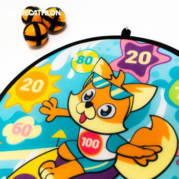 迪卡侬(DECATHLON)儿童户外亲子吸盘球夏日小狐狸含3球均码-4913882 迪卡侬(DECATHLON)儿童户外亲子吸盘球夏日小狐狸含3球均码-4913882