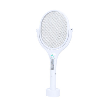 思米达电蚊拍座式两用灭蚊拍家用驱蚊灭蚊器苍蝇拍捕蚊神器