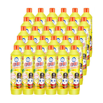 白猫 柠檬红茶洗洁精500g*30瓶（整箱装）A类食品用去油祛味 洗洁精