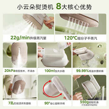 美的挂烫机家用手持熨烫机/便携迷你小型电熨斗/小型商用服装店熨衣神器YBJ12JD