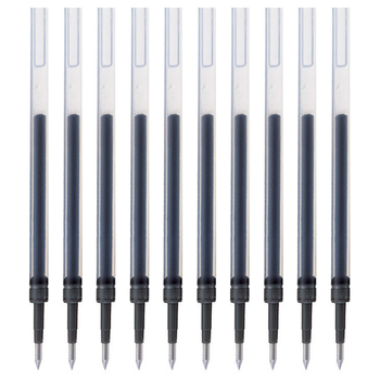 uni三菱 uni-ball UMR-83按动笔芯0.38mm中性笔黑色替芯 适用签字笔UMN-138系列 10支