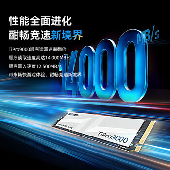 致态（ZhiTai）长江存储 2TB SSD固态硬盘 NVMe M.2接口 TiPro9000 系列 (PCIe 5.0 产品)
