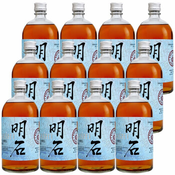 明石信洋酒威士忌梅酒系列组合装 信明石蓝信调和威士忌700ml*12瓶