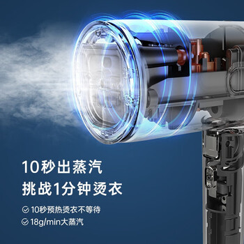 摩飞电器手持挂烫机家用蒸汽电熨斗熨烫机 小型迷你旅行便携式烫衣服神器MR2031灰