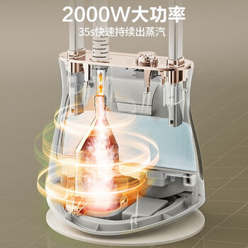 苏泊尔（SUPOR） 挂烫机 挂烫/斜慰/平慰三向调节电熨斗 5档蒸汽 双杆熨烫 1.5L大水箱 GU-401C