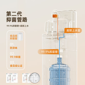 美菱富锶矿化语音茶吧机家用多功能办公室立式饮水机防溢水防干烧煮茶养生壶电热水壶MC-N25B鲜活水1.0