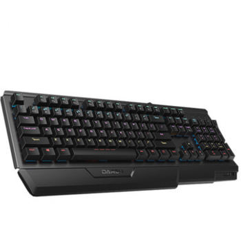 达尔优ck526升级版电脑笔记本游戏电竞吃鸡红外插拔轴机械键盘 黑色