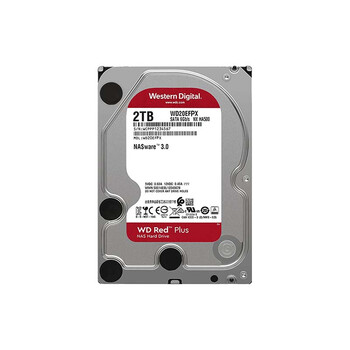西部数据（WD）NAS机械硬盘 WD Red Plus 西数红盘 2TB 5400转 64MB SATA CMR垂直 网络存储 3.5英寸 WD20EFPX