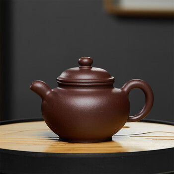 茶道具 岩泥蓮葉承壺 （茶壷 宜興紫砂水平壷 段泥 50ml – 遊茶