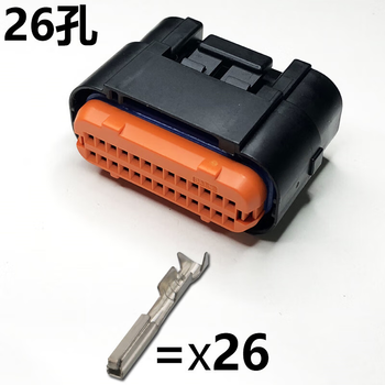 正鑫远  汽车电脑控制器ECU插头MX23A12NF1连接器34芯接插件DJ7181A-112针弯座一套