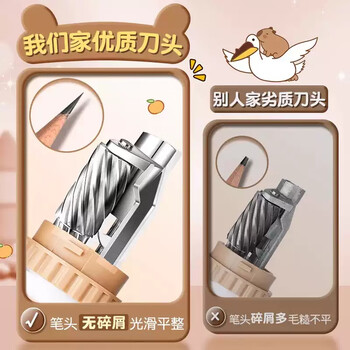 名遇卡皮巴拉削笔刀卡通手摇转笔刀创意铅笔削笔器卷笔刀儿童幼儿园小学生专用刨铅笔生日礼物