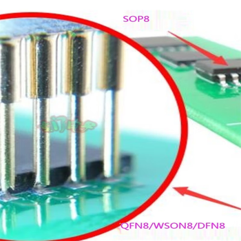 正鑫远 测试探针弹簧针SOP在线烧录WSON SOIC TSSOP12 SPI FLASH biosTSSOP8探针线5