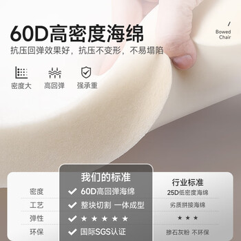 中伟（ZHONGWEI）电脑椅会议椅家用弓形脚办公椅子洽谈椅会客椅乳胶款