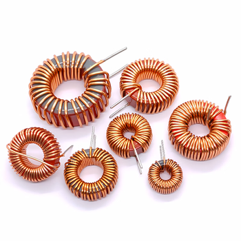 瀚时恒业 25mm 1.0线94-2 红磁环 红灰环电感数字功放专用 106-2-10UH-1.3线-立式（10只）