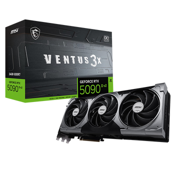 微星（MSI）万图师 GeForce RTX 5090 D v2 24G VENTUS 3X OC AI游戏设计剪辑OpenClaw本地部署显卡