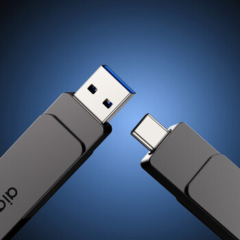 AIGO爱国者 手机U盘 256GB 读速220MB/s USB3.2 TYPE-C双接口高速闪存盘手机电脑两用迷你大容量 G33