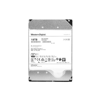西部数据（WD）18TB企业级氦气机械硬盘HC550 SATA 7200转512MB CMR垂直 服务器硬盘 3.5英寸WUH721818ALE6L4
