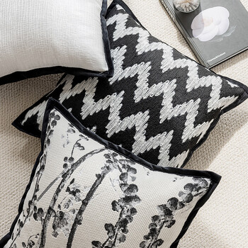 范爷家简约沙发抱枕靠枕客厅靠垫办公室腰枕床头靠背可拆洗含芯生日礼物