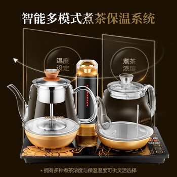金灶（KAMJOVE）全自动上水电热水壶 GA-909+茶垢剂1盒 喷淋式煮茶器 烧水壶  电茶炉抽水烧水茶壶茶具 企业采购