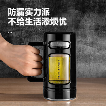 富光玻璃杯大容量泡茶杯高硼硅玻璃办公水杯男女士茶水分离杯子